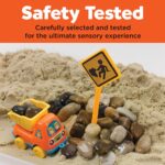 Creativity for Kids Sensory Bin: Construction Zone Playset - Preschool Learning Activities, Excavator Toys for Boys Ages 3-5+, Outdoor Toys and Gifts for Kids - Image 7