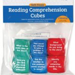 Learning Resources Reading Comprehension Cubes - Set of 6, Kids Ages 6+ Teacher and Classroom Supplies, Reading Aids for Kids