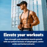 Testosterone Booster Supplement for Men - Male Enhancing Test Boost - Ashwagandha, Tongkat Ali, Rhodiola, Tribulus, Vitamin D3, B6, B12 - Workout, Muscle Builder, Strength, Energy, Performance - 120ct - Image 5