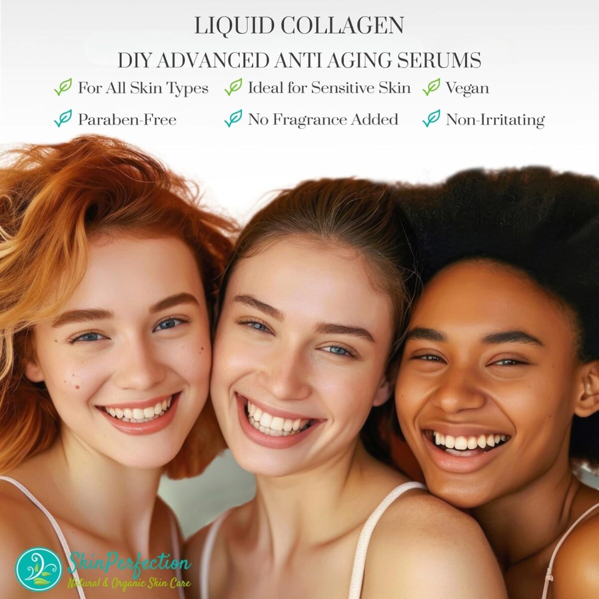 Skin Perfection Liquid Collagen Peptides Serum Booster for Face Elasticity Firming Diy Natural Ingredient Marine Collagen Soluble Plumper Mix in Any Hyaluronic Acid Serum or Facial Cream .5 Oz - Image 6