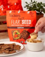 Doctor In The Kitchen Flackers Organic Flax Seed Crackers Savory Garlic-Onion-Basil & Red Chile Pepper -- 5 oz - 2 pc - Image 3