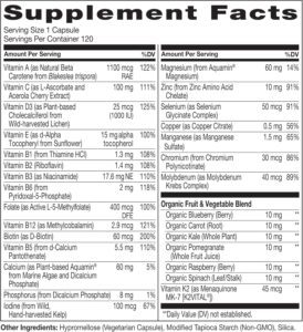 NATURELO Mens Multivitamins for Men 50+ - One Daily Multivitamin for Men with Vitamins, Minerals & Organic Whole Foods, Boost Energy & Health, Non-GMO, 120 Vegetarian Capsules - Image 3