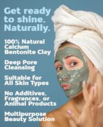 Aztec Secret Essential Indian Clay Mask Kit by Etana – 100% Natural Calcium Bentonite for Deep Pore Cleansing - Facial, Hair & Body Detox Set With Accessories - Image 5