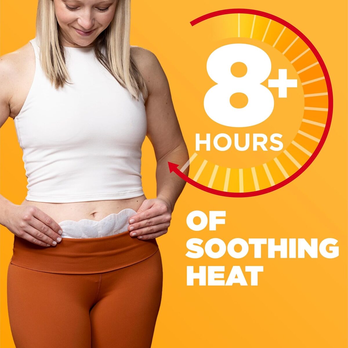 ThermaCare Portable Menstrual Heating Pad, Adhesive Period Therapy Heat Patches for Cramps and Backache Relief, HSA/FSA Eligible & Approved, 6 Count - Image 7