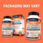 Glucosamine Chondroitin MSM Joint Support Supplement - FSA HSA Approved - Collagen Peptides, Turmeric and Ginger, Hyaluronic Acid, Glucosamine Chondroitin Sulfate - Gluten Free, Non GMO, 180 Capsules - Image 2
