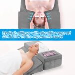 BALAPET Lash Pillows for Eyelash Extensions Ergonomic and Comfortable Velvet Foam Eyelash Pillow for Neck and Back Support Pillow Side Pockets can be Placed Tools,Easy to Graft Eyelashes(Gray) - Image 4