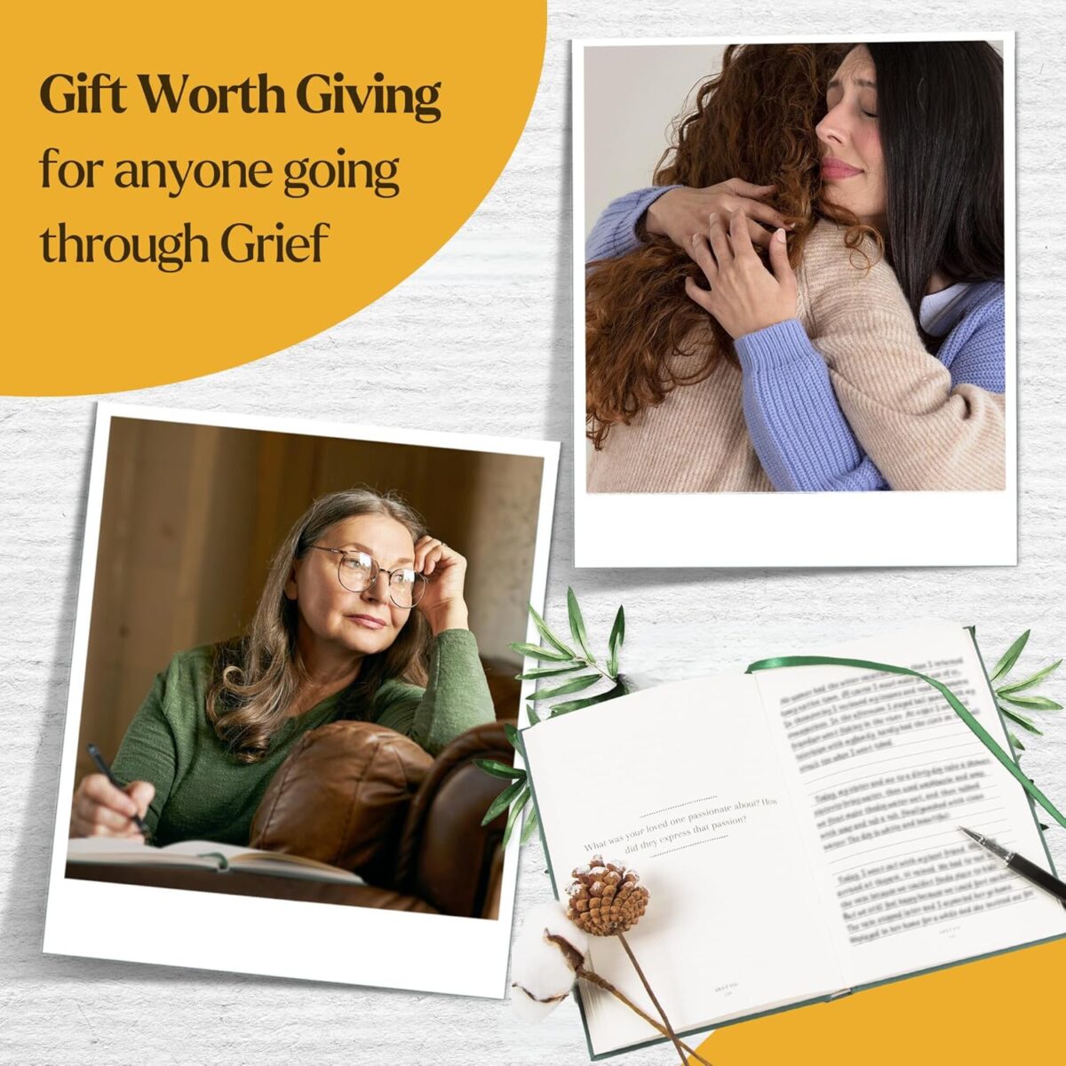 Memories Of You Grief Journal - Journal for Grief, Memorial Gifts for Loss of Dad, Grief Journal for Women, Memorial Gifts for Loss of Mom, Sympathy Gift, Best Bereavement Gifts - Image 4