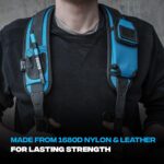 OX Tools Ultimate Nylon & Leather Tool Belt Suspenders with Kevlar Stitching - Water Resistant Adjustable Support with Memory Foam Pads - UV Resistant Support for Tool Rig and Tool Belts OX-U268901 - Image 3