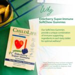 CHILDLIFE ESSENTIALS Elderberry Super-Immune SoftChew Gummies for Kids - Immune Support with Vitamin C & Vitamin D3, Elderberry Immune Supplement for Babies, Toddlers & Children - Berry, 27 Softchews - Image 3
