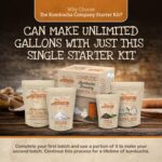 Kombucha Home Brewing Starter Kit | 5-Inch Large Scoby Kombucha Starter Kit | Complete Kit Includes What You Need w/ 16 oz Starter Tea, Brewing Jar & Brewing Supplies | Brew Unlimited Kombucha - Image 3