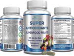 Super Antioxidant Fruit Superfood Complex - Powerful Antioxidant Superfruits, Acai, Goji, Noni, Mangosteen, Pomegranate, Elderberry, Resveratrol, Immune Support, Skin Care - 60 Capsules - Image 5