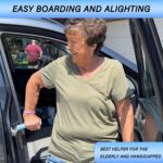 2 Pack Car Door Handle For Elderly Car Handle Assist Portable Vehicle Support Handle For Easy Sit To Stand Assistance Car Door Latch Handle For Seniors And Handicapped Supports Up To 450 Pounds - Image 2