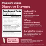 Physician's CHOICE Digestive Enzymes - Multi Enzymes, Bromelain, Organic Prebiotics & Probiotics for Digestive Health & Gut Health - Bloating & Meal Time Discomfort - Dual Action - All Diets - 30 CT - Image 5