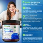 biophix Blue Spirulina Powder Organic 6 oz – Natural Dye Pigment Nutrient-Rich Algae – Blue Algae Supplement – Pure Organic Espirulina Azul en Polvo – 170 Servings - Image 5