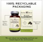 Herbal Roots Organic Black Elderberry Capsules | Max Strength | Made with Organic Sambucus | 60 Vegan Capsules - Image 5