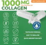 ForestLeaf Multi Collagen Pills with Hyaluronic Acid + Vitamin C | Hydrolyzed Collagen Supplements for Women or Men | Multi Collagen Capsules Peptides for Skin, Wrinkles, 120 Caps - Image 4