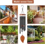 Memorial Sympathy Wind Chimes, Sympathy Gift Baskets in Memory of a Loved One Mother Father for Memorial/Bereavement/Condolence, 30" Wooden - Image 6