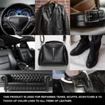 STARTSO WORLD Black Leather Repair Kit, Vinyl Repair kit for Car Interiors, Furniture, Couches, Car Seat, Sofa, Jacket and Purse, Restores Faux, Artificial, Genuine Pleather - Image 8