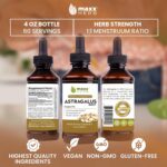 Maxx Herb Astragalus Root Extract - Max Strength Liquid Tincture Absorbs Better Than Capsules or Powder, for Immune Support and Mental Clarity - 4 Oz Bottle (60 Servings) - Image 5