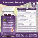 Glucosamine Chondroitin Gummies - Extra Strength Joint Support Supplement with MSM & Elderberry for Natural Joint, Antioxidant Immune Support for Adults, Men & Women-(2 Pack) - Image 2