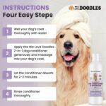 USDA Organic Dog Conditioner & Detangler, 2-in-1 Conditioner for Allergies & Itching, Made in USA, Lotion Treatment for Dogs, Perfect for Poodles, Doodles, & Goldendoodles, 16oz [We Love Doodles] - Image 4