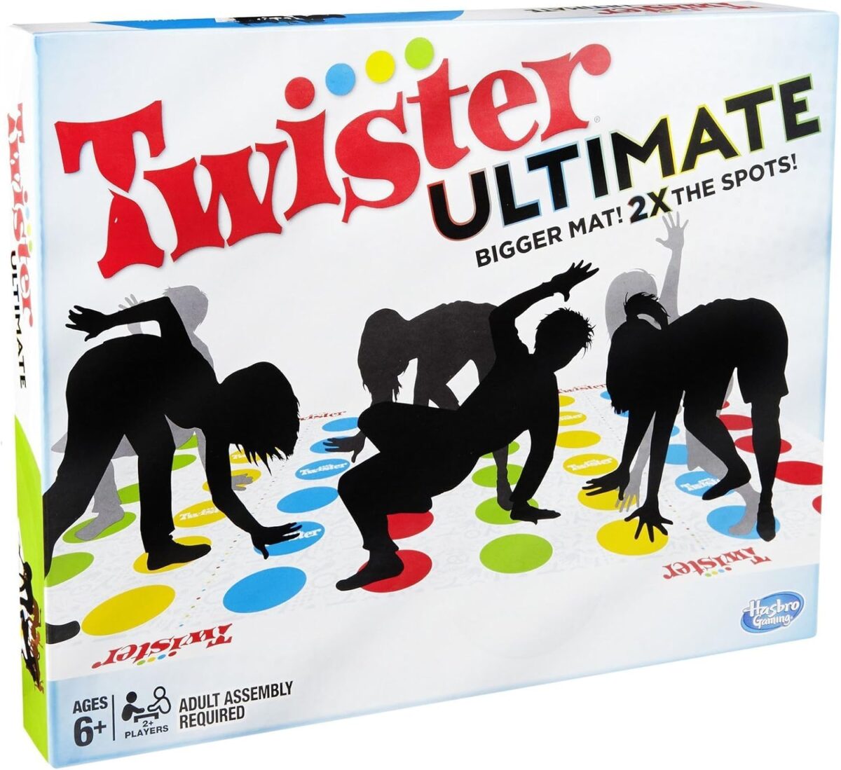 Hasbro Gaming Twister Ultimate: Bigger Mat, More Colored Spots, Family, Kids Party Game Age 6+; Compatible with Alexa (Amazon Exclusive) - Image 3