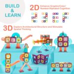 LTKFFFdp Magnetic Building Blocks STEM Educational Toys for Kids Ages 4-12, Ball Track and 3D Stacking Construction Set - Image 6