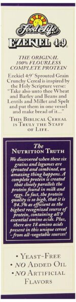 Food For Life Ezekiel 4:9 Organic Sprouted Grain Cereal, Cinnamon Raisin, 16 Ounce (Pack of 6) - Image 4