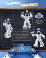 Ruko 1088 Smart Robots for Kids, Large Programmable Interactive RC Robot with Voice Control, APP Control, Present for 4 5 6 7 8 9 Years Old Kids Boys and Girls - Image 4