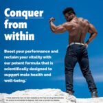 Testosterone Booster Supplement for Men - Male Enhancing Test Boost - Ashwagandha, Tongkat Ali, Rhodiola, Tribulus, Vitamin D3, B6, B12 - Workout, Muscle Builder, Strength, Energy, Performance - 120ct - Image 6