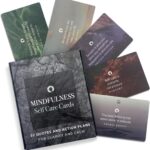 MESMOS 52 Mindfulness Cards with Action Plans. Relaxation Stress Relief Gifts for Men and Women, Positive Affirmation Cards, Anxiety Relief Items, Meditation Self Care Kit, Spiritual Gifts for Women
