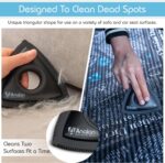 Analan Mini Pet Hair Remover for Car Detailing Supplies, Carpet Dog Hair Remover for Car Interior, Triangle Dog Hair Remover for Auto Detailing, Couch, Furniture, Lint, Carpet(Multi-Color) - Image 3