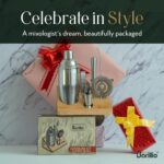 Barillio Bartender Kit - Stainless-Steel Cocktail Shaker Set with Bamboo Stand - Mixology Bar Tools w/Shaker, Drink Mixer Spoon & Muddler for Cocktails - Home Bar Accessories - 10-Pc Bar Set - Silver - Image 7
