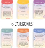 BEST 100 Mindful Prompts for Self Care & Stress Relief | Cards to Reduce Anxiety & Increase Relaxation | Perfect Mindfulness Gift | Beyond Positive Affirmations | Meditations For Kids, Teens, & Adults - Image 3