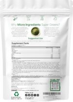 Super Greens Powder, 1lb | 100 Superfood Blend | Daily Greens, Whole Food Fruits and Vegetables, Mushrooms, & Probiotics | Wheatgrass, Spirulina, Lions Mane, Beet Root | Original, Non-GMO - Image 2