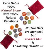 7 Engraved Chakra Symbol Stones - (16Pc) Meditation Accessory and Reiki Healing Kit with Chakra Chart, Affirmations, Guided Meditations, and Identification Cards For Spiritual and Mindfulness Work - Image 5