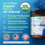 biophix Blue Spirulina Powder Organic 6 oz – Natural Dye Pigment Nutrient-Rich Algae – Blue Algae Supplement – Pure Organic Espirulina Azul en Polvo – 170 Servings - Image 4