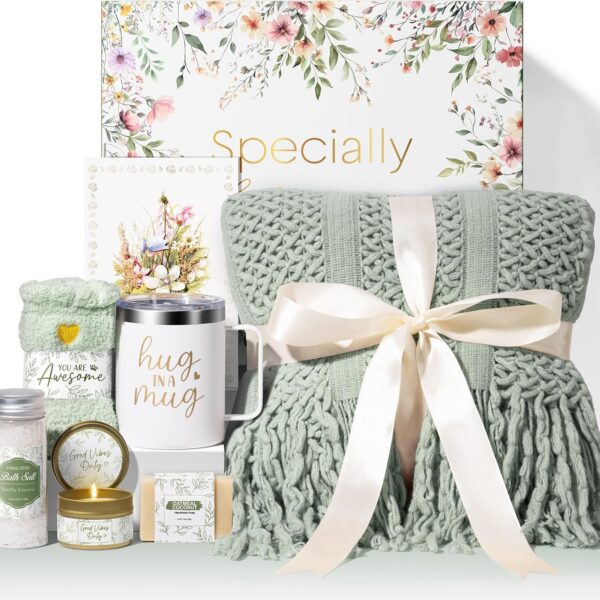 Self Care Gifts for Women Get Well Soon Gifts, Birthday Gifts for Women Care Package, Sympathy Gift Baskets Spa Gifts Thinking of You Inspirational Mothers Day Gifts for Mom Her Wife Friend Grandma
