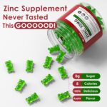 Zinc Gummies + Copper, Selenium, Vitamin C & D3, Fermented Zinc Supplements for Women and Men with Elderberry for Daily Immune Support, Powerful Antioxidant, High Absorption, Vegan, Sugar Free, 2 Pack - Image 7