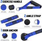 WALITO Resistance Bands Set - Exercise Bands with Handles, Door Anchor, Legs Ankle Straps, for Heavy Resistance Training, Physical Therapy, Muscle Training, Yoga, Home Workouts - Image 3