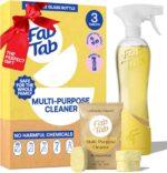 Starter Cleaning Kit - Home-friendly Cleaning Solution With Refillable Glass Bottle - Fabtab Multi-surface Cleaner Tablets For A Modern, Eco-conscious Home - Plant-Based Products