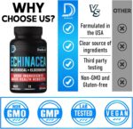 Immune Defense Support Suppement - All-in-1 11 Herbs Blend of Echinacea, Goldenseal, Elderberry, Camu, Ginger, Thyme, Chaga, Reishi, Burdock, Acerola - 5 Months Supply - 150 Capsules - Image 4