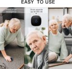 Caregiver Pager, Wireless Call Button for Seniors/Elderly at Home, 1 SOS Button + 1 Receiver Medical Life Alert System, Emergency Panic Call Bell, Help Alarm for Nurse Calling & Patient Assistance - Image 3