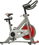 Sunny Health & Fitness Pro Cycling Stationary Bike, 40 LB Flywheel & 4-Way Adjustable Seat for Home Exercise & Indoor Cycle/Cardio Workout, Optional Free SunnyFit App Bluetooth Connection - Image 2