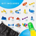 NATIONAL GEOGRAPHIC Glowing Marble Run – Construction Set with 15 Glow in The Dark Glass Marbles & Storage Bag, STEM Gifts for Boys and Girls, Building Project Toy (Amazon Exclusive) - Image 3