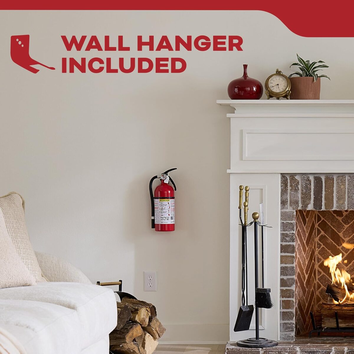 Kidde Fire Extinguisher for Home & Office Use, 2-A:10-B:C, 4 Lbs., Hose & Wall Mount (Included) - Image 6
