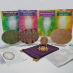 Sacred Geometry Spiritual Meditation Performance Harmonic Activation & Alignment Tool Powerforms 4, Soul Activator Neutral Space Portal Super Cell Energy Healing Cards Velvet Carry Bag