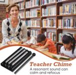 Classroom Chime Meditation Chimes Trio Teacher Three Tone Hand Bell for Management Mindfulness Percussion Instrument Reminder with Mallet Storage Bag for Prayer Teacher Gift Eastern Music Yoga - Image 5