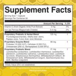 MaryRuth Organics Gut Flora Health+ Enzymes | Up to 2 Month Supply | Prebiotic Probiotic Digestive Enzymes Blend for Healthy Gut Biome & Digestive Support | Gastrointestinal Health | 60 Capsules - Image 2
