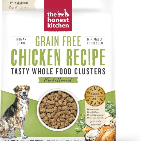 The Honest Kitchen Whole Food Clusters Grain Free Chicken Dry Dog Food, 5 lb Bag